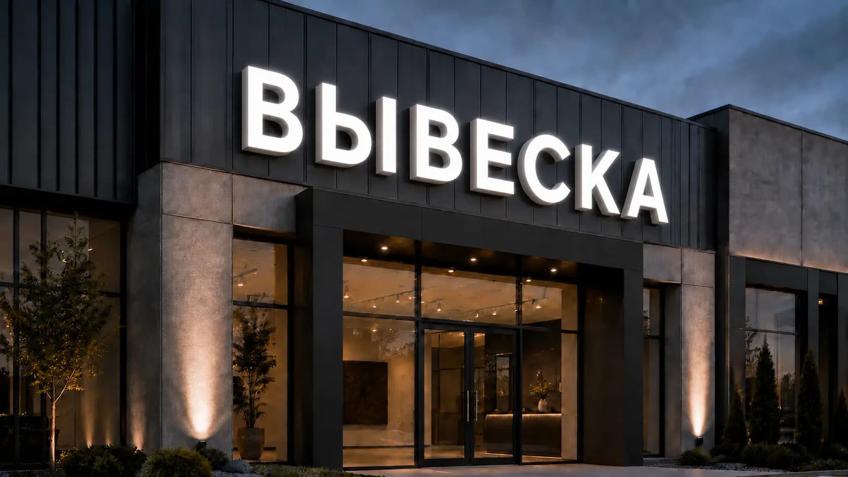 Непосредственно на фасаде