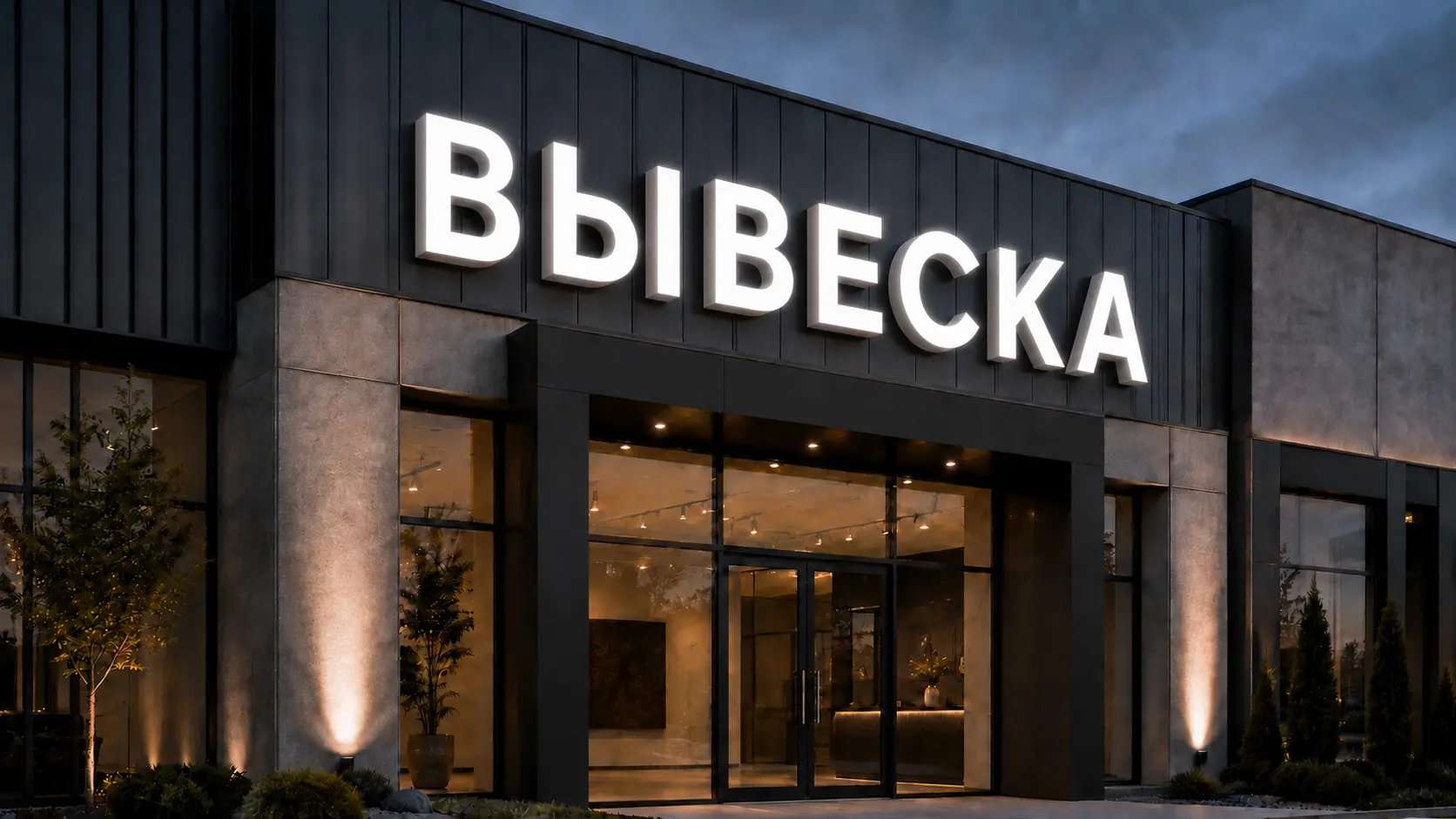 Непосредственно на фасаде